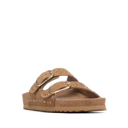 Xti CAMEL SUEDE LADIES SANDALS 145066