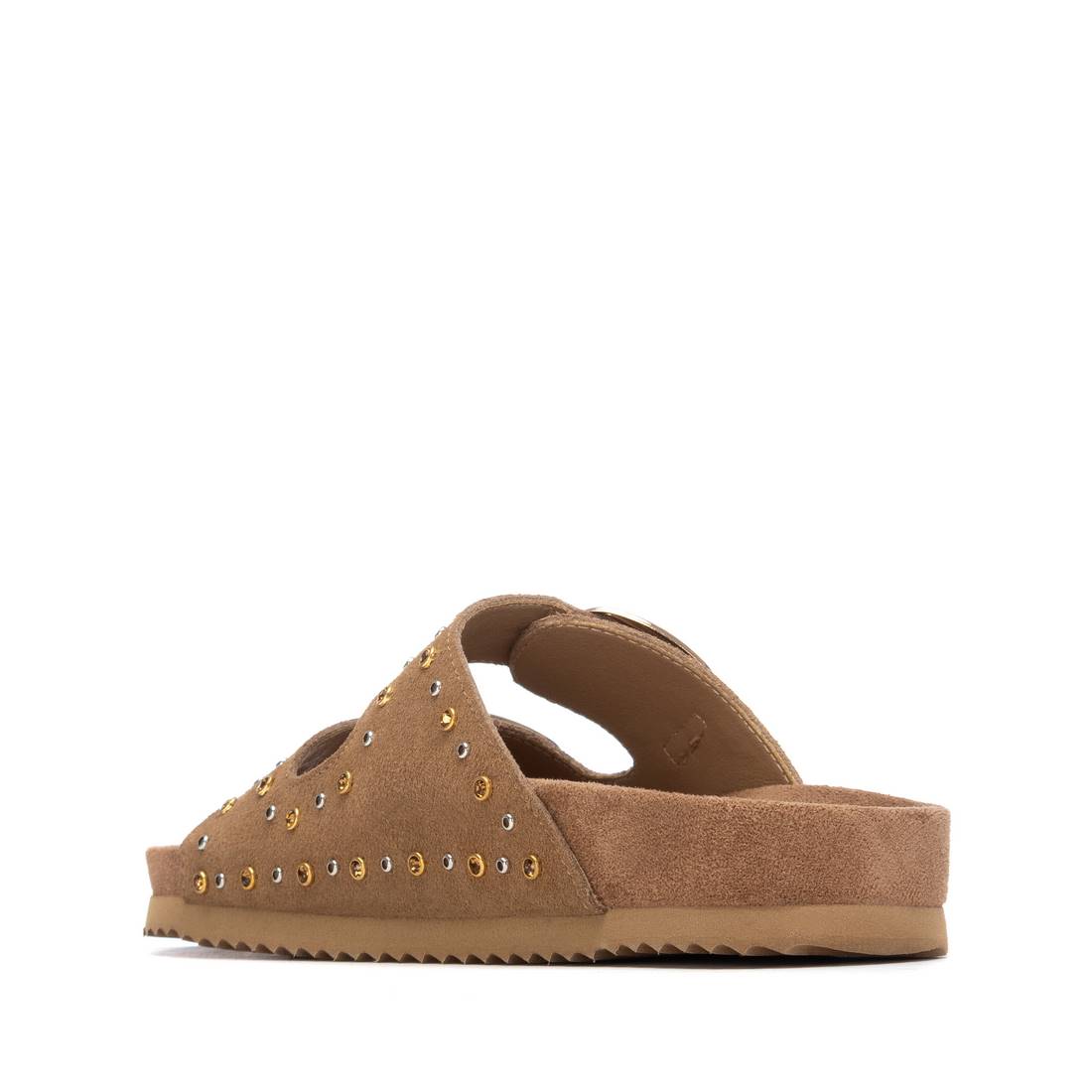 Xti CAMEL SUEDE LADIES SANDALS 145066