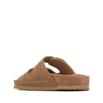 Xti CAMEL SUEDE LADIES SANDALS 145066