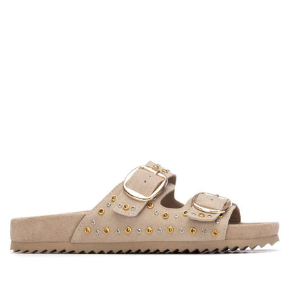 Xti BEIGE SUEDE LADIES SANDALS 145066