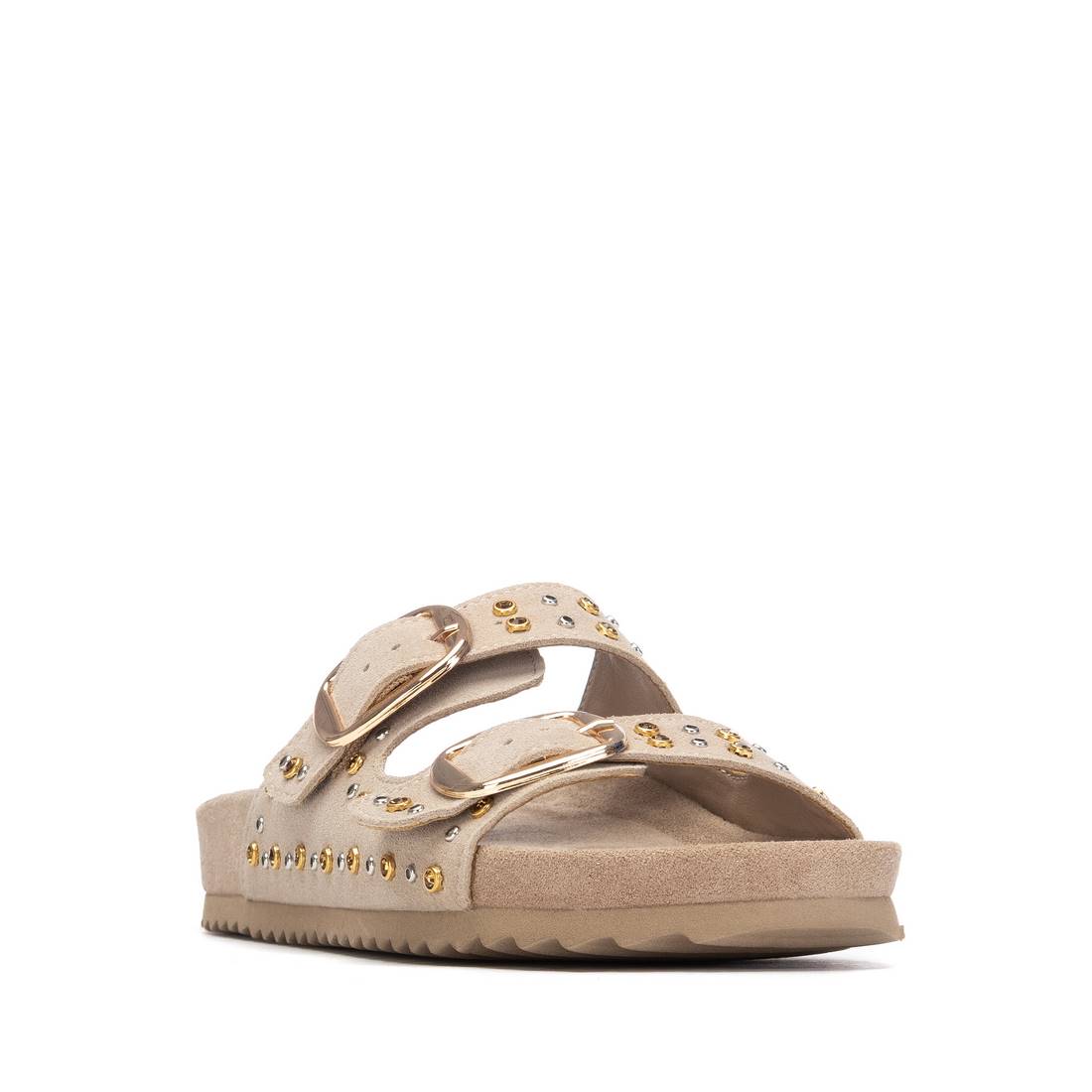 Xti BEIGE SUEDE LADIES SANDALS 145066