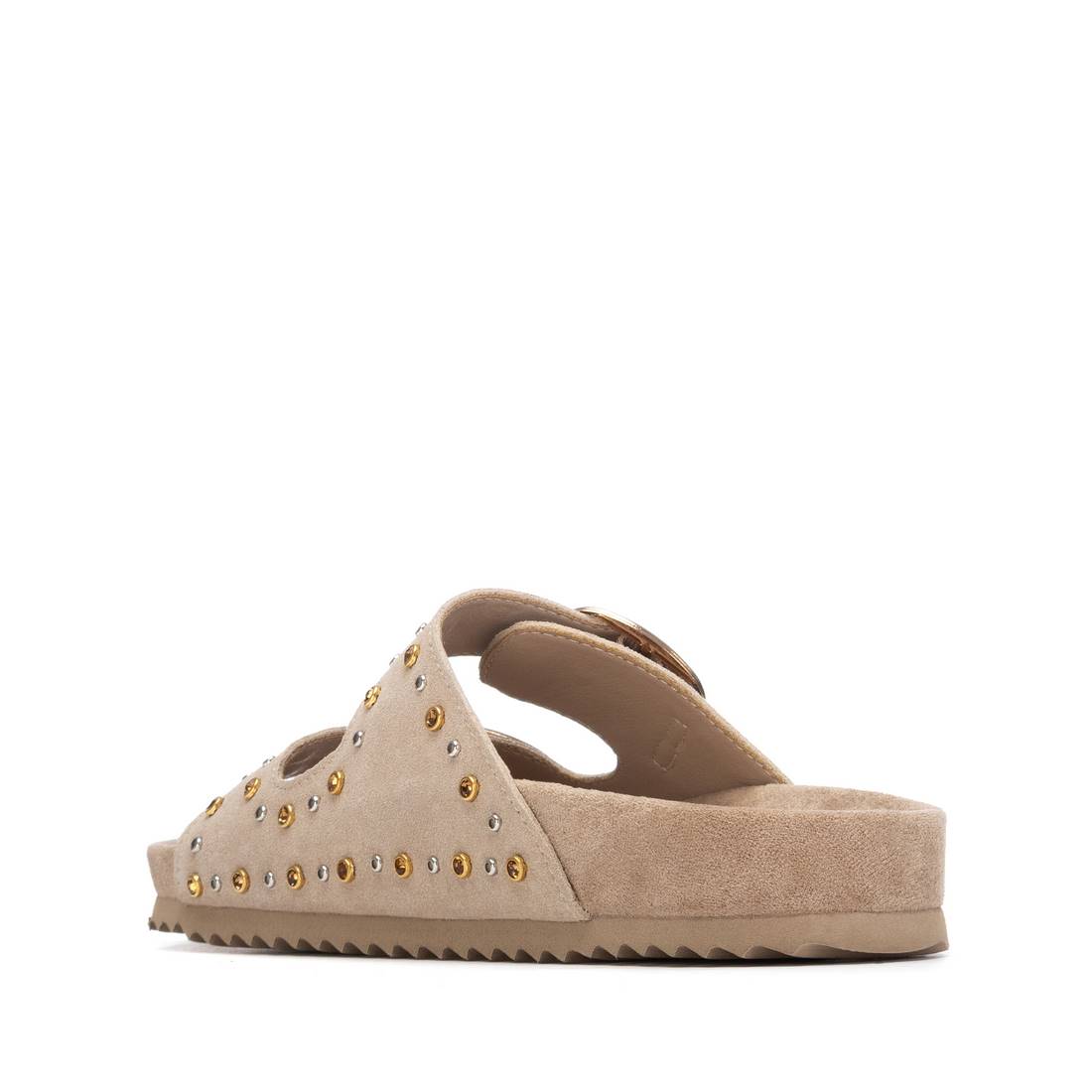 Xti BEIGE SUEDE LADIES SANDALS 145066