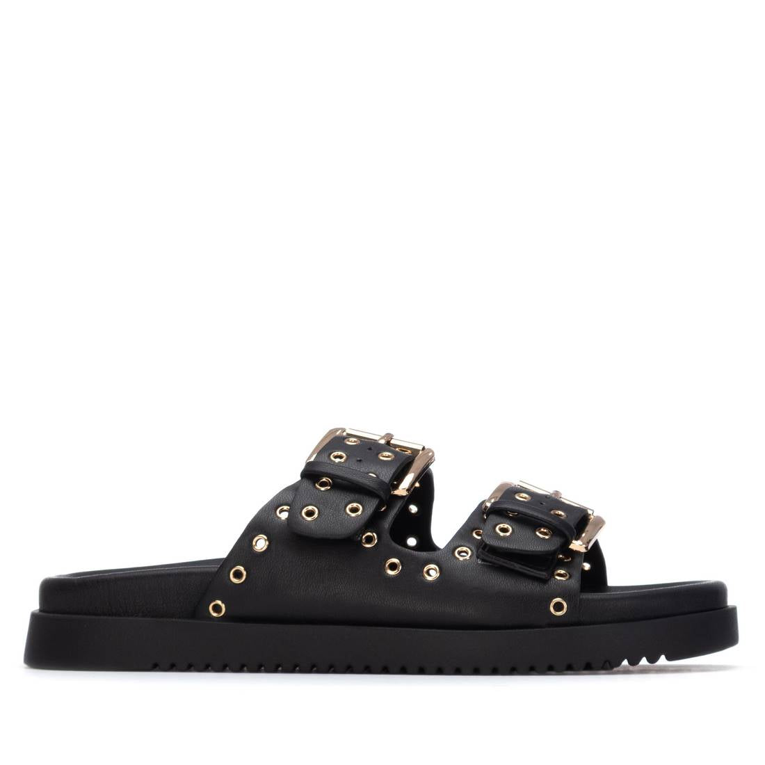 Xti BLACK PU LADIES SANDALS 145083