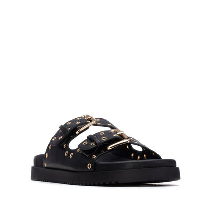 Xti BLACK PU LADIES SANDALS 145083