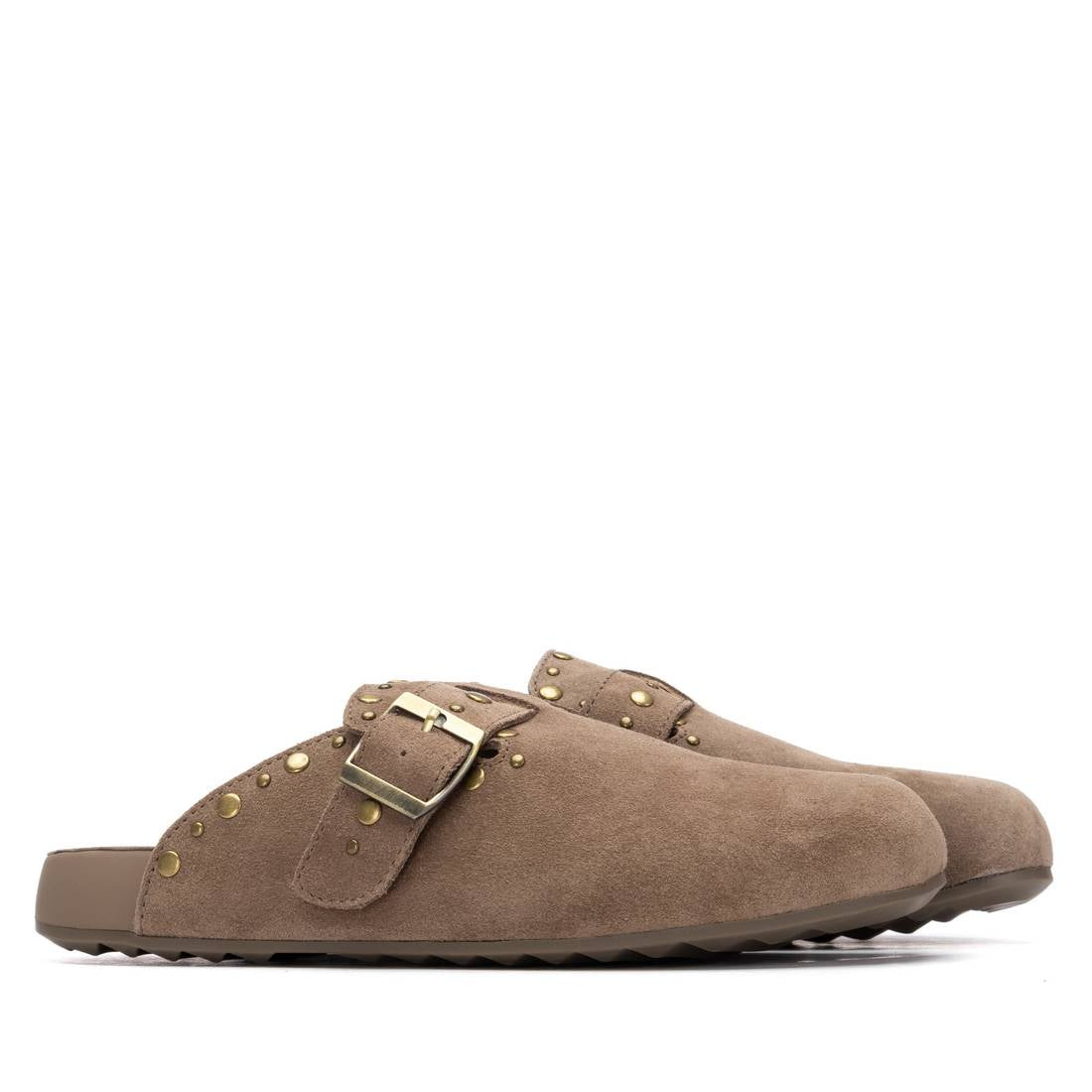 Xti BEIGE SUEDE LADIES SHOES 145121