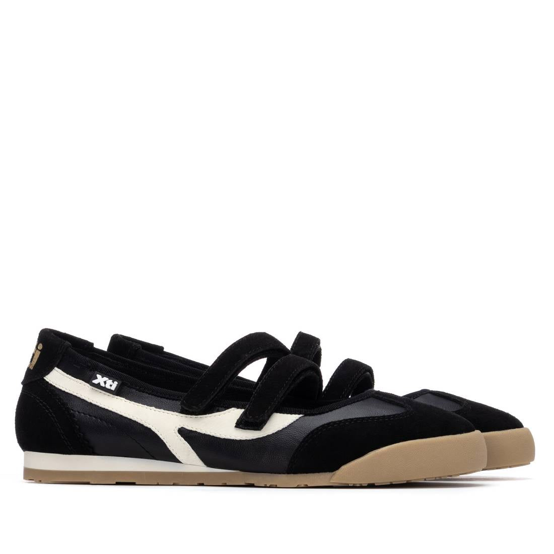 Xti BLACK PU LADIES SHOES 145220
