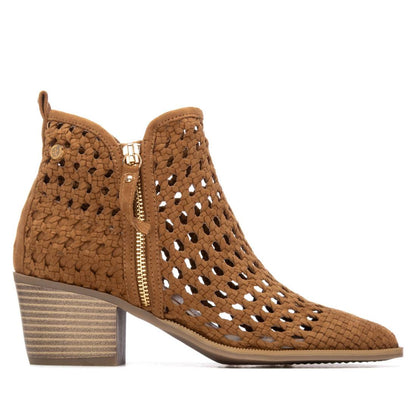 Xti CAMEL MICROFIBER LADIES ANKLE BOOTS 145267