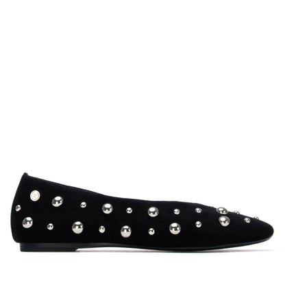 Xti BLACK MICROFIBER LADIES SHOES 145283