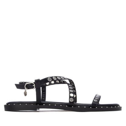 Xti BLACK PU LADIES SANDALS 145357