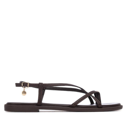 Xti BROWN PU LADIES SANDALS 145358