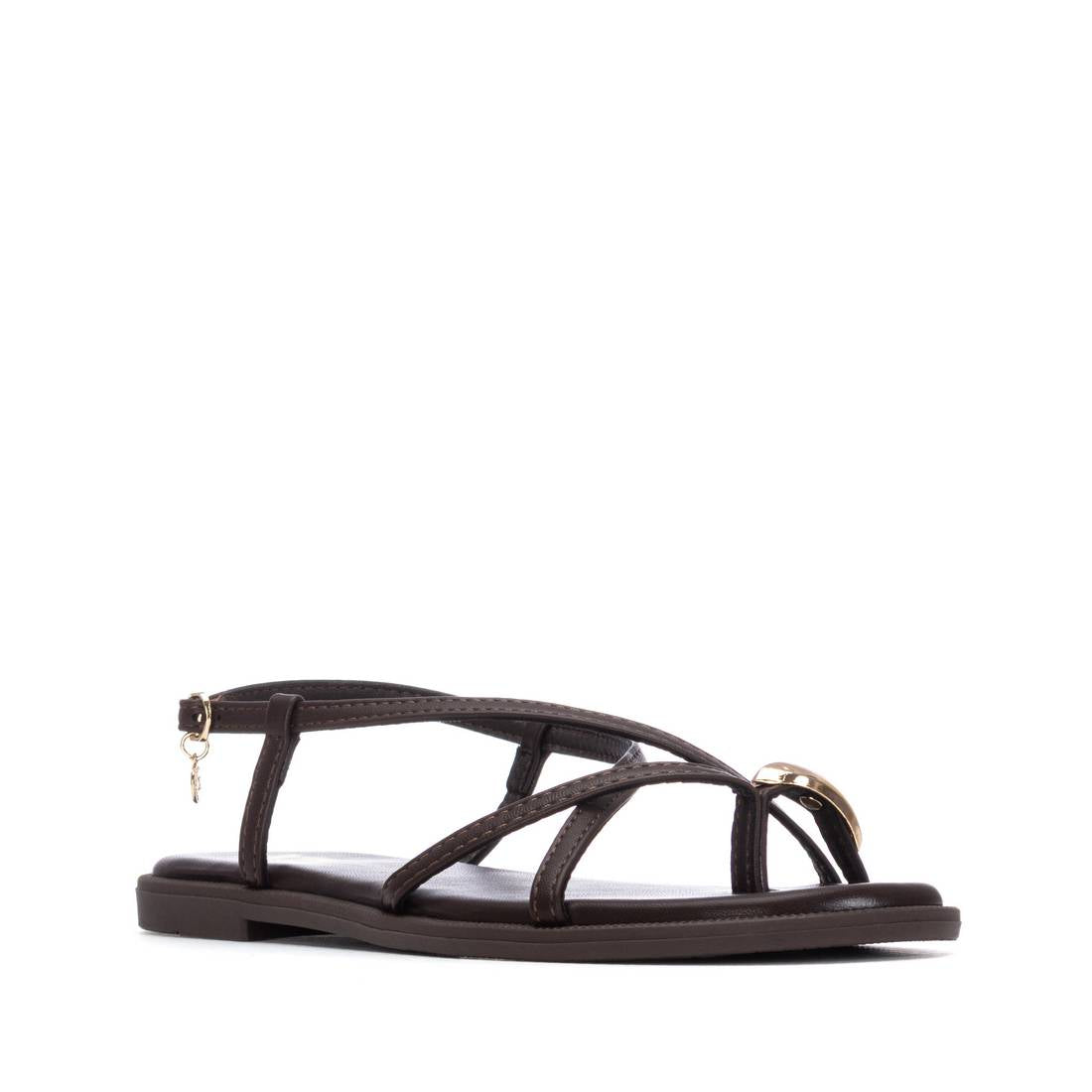 Xti BROWN PU LADIES SANDALS 145358