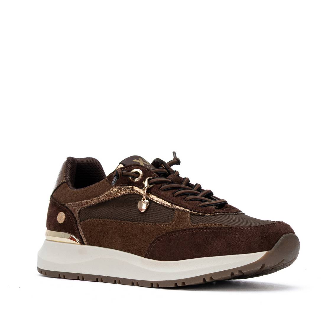 XTI Women's Casual Suede Lace-Up Sneakers 146138