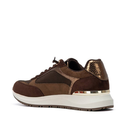 XTI Women's Casual Suede Lace-Up Sneakers 146138