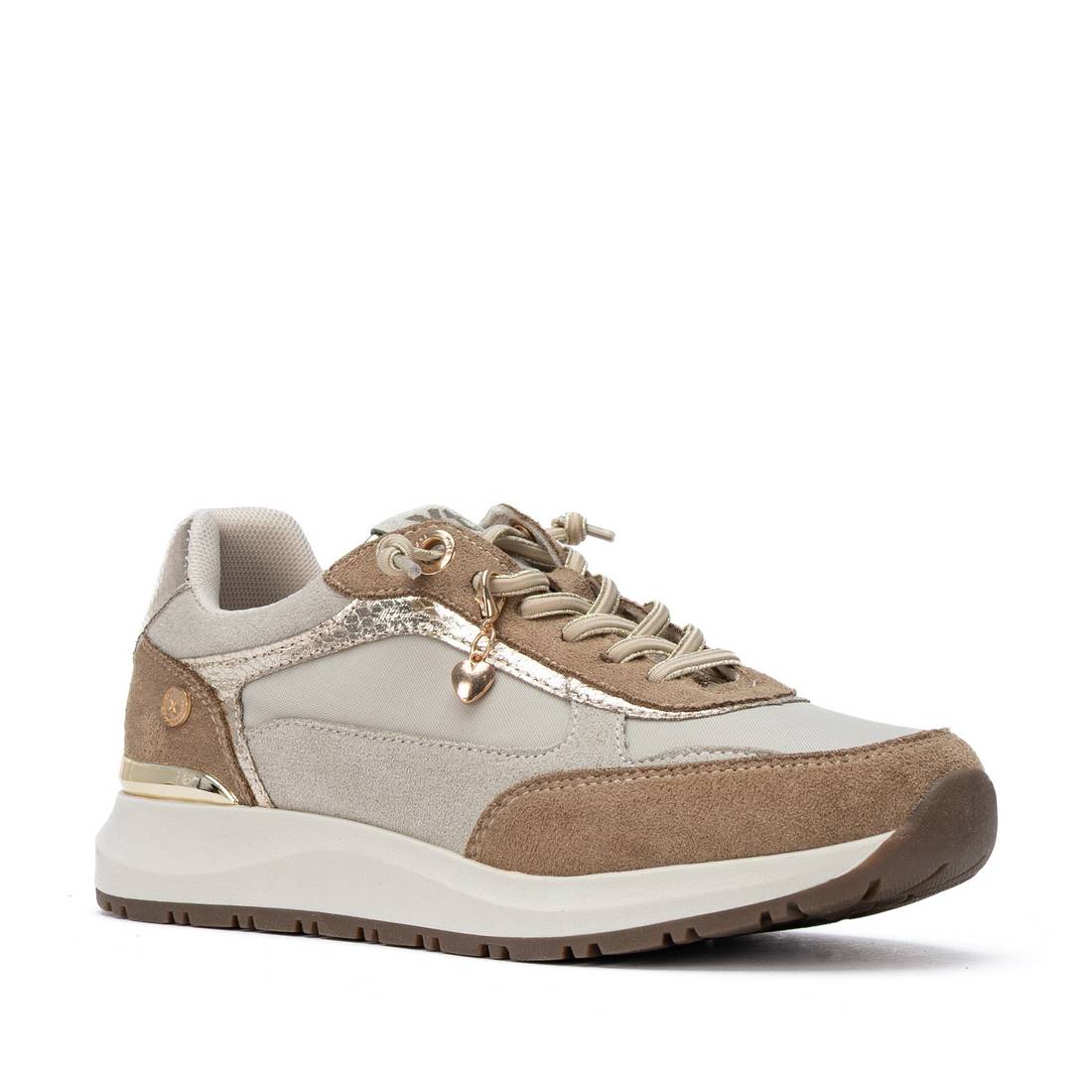 XTI Women's Casual Suede Lace-Up Sneakers 146138