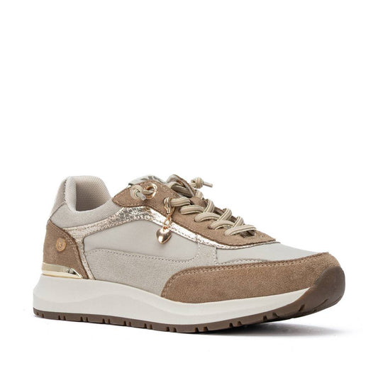 XTI Women's Casual Suede Lace-Up Sneakers 146138