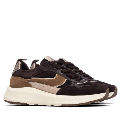 XTI Women's Casual Suede Lace-Up Sneakers 146145