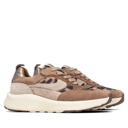 XTI Women's Casual Suede Lace-Up Sneakers 146145