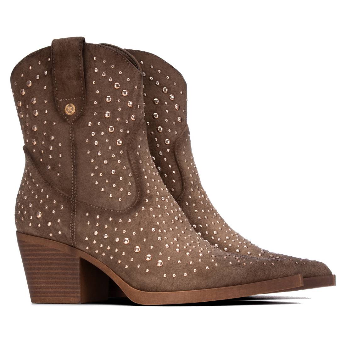 XTI Women's Suede Italian Western Ankle Booties 146192