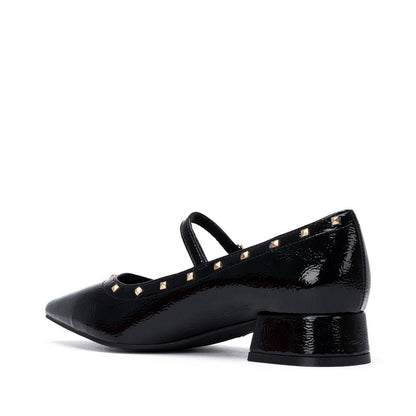 XTI Women's Patent Leather Low-Heel Mary Jane Shoes 146220