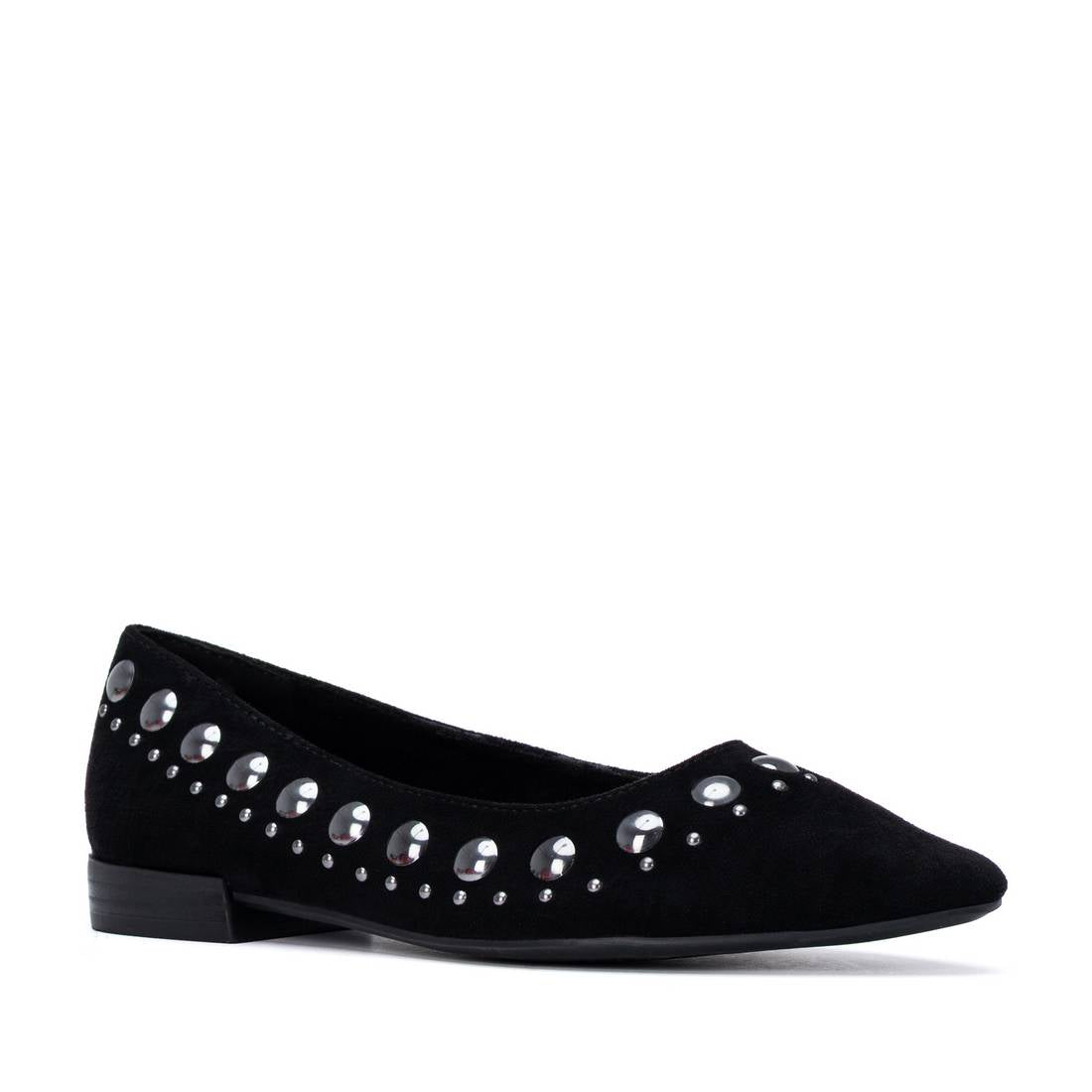 XTI Women's Studded Suede Ballet Flats 146223