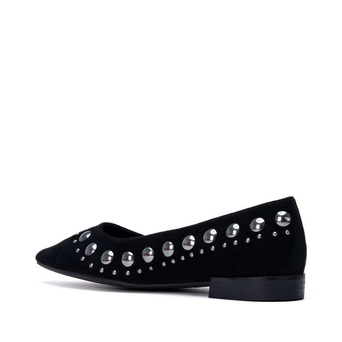 XTI Women's Studded Suede Ballet Flats 146223