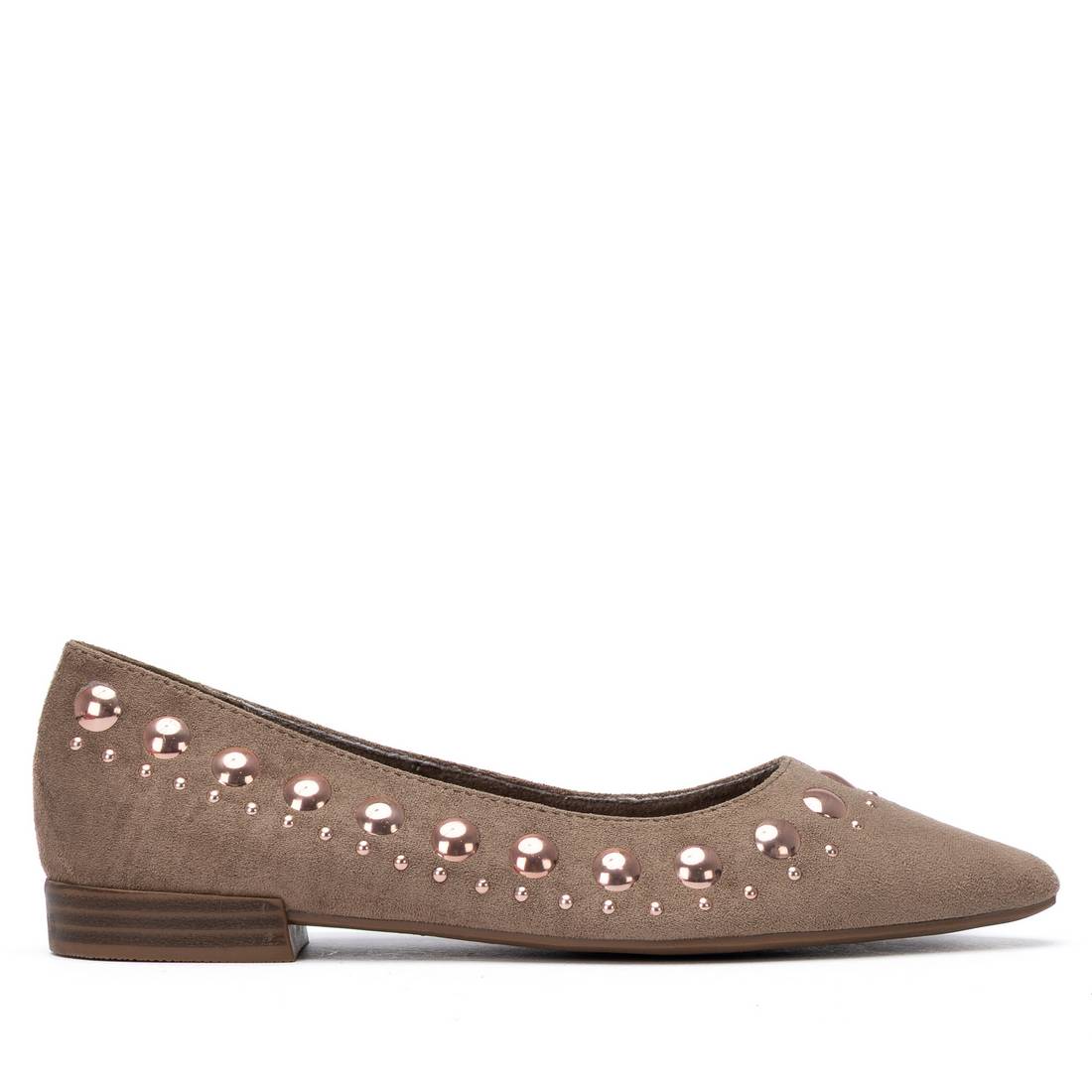 XTI Women's Studded Suede Ballet Flats 146223