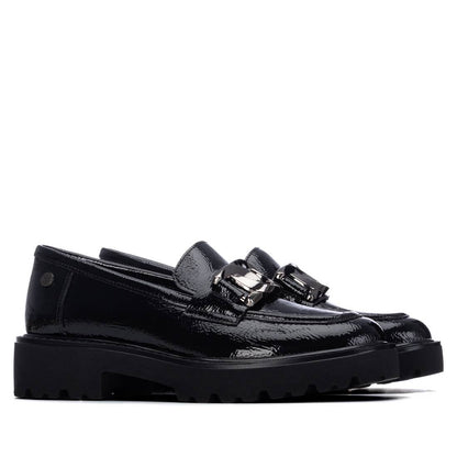 XTI Women's Casual Patent Leather Moccasins 146258
