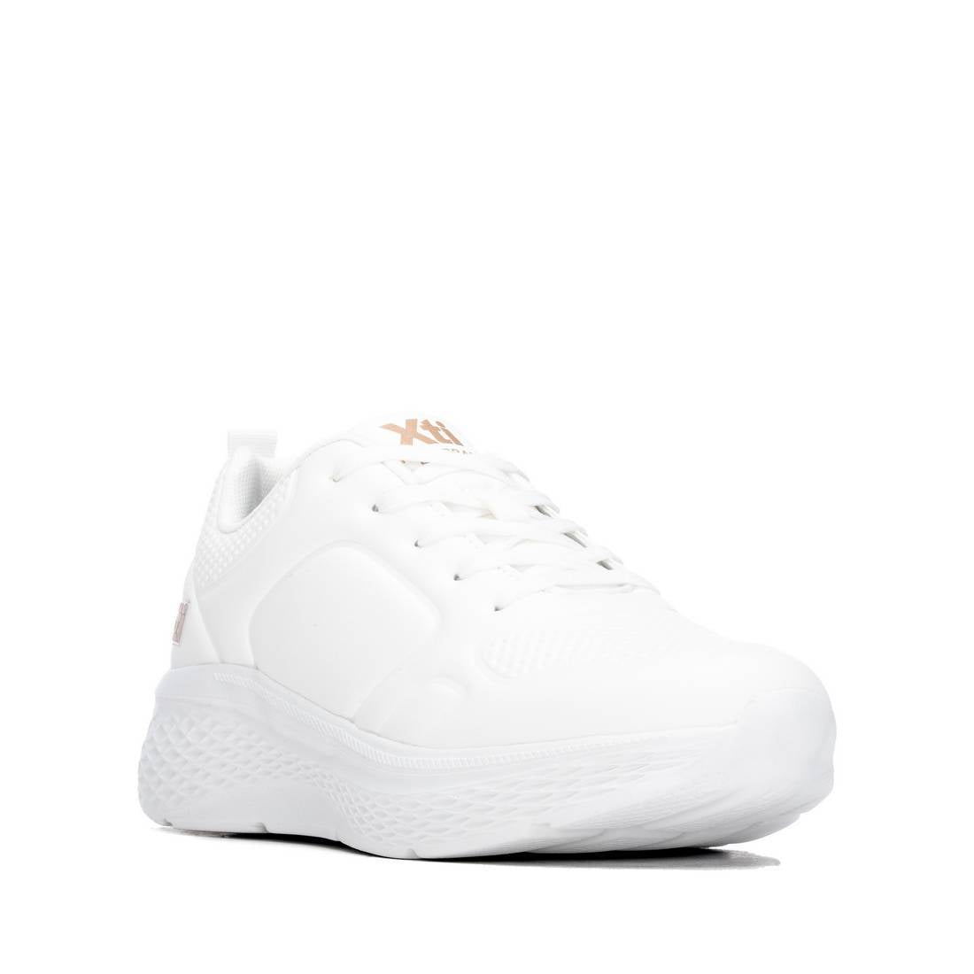 XTI Women's Casual Mini Wedge Lace-Up Sneakers 146271