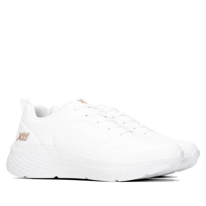 XTI Women's Casual Mini Wedge Lace-Up Sneakers 146271