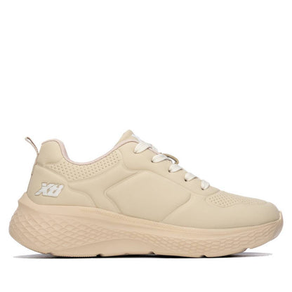 XTI Women's Casual Mini Wedge Lace-Up Sneakers 146271