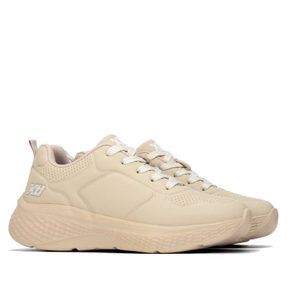 XTI Women's Casual Mini Wedge Lace-Up Sneakers 146271