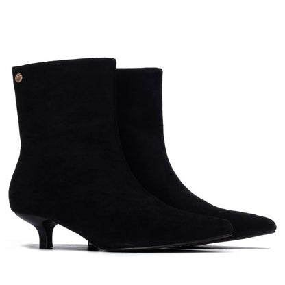 Women's Pointed Toe Suede Ankle Booties 146388