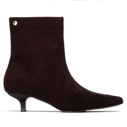 Women's Pointed Toe Suede Ankle Booties 146388