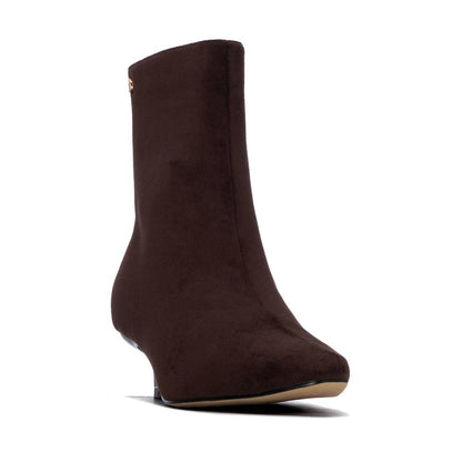 Women's Pointed Toe Suede Ankle Booties 146388
