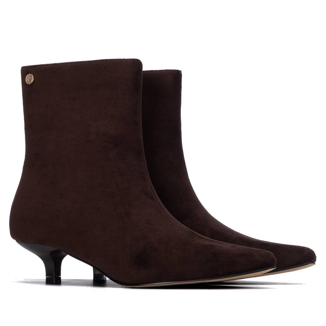 Women's Pointed Toe Suede Ankle Booties 146388