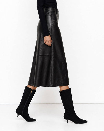 Women's Pointed Toe Suede Tall Boots 146389