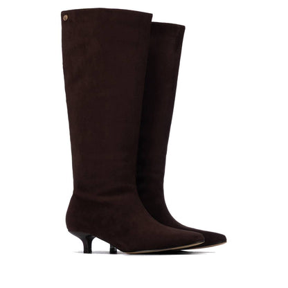 Women's Pointed Toe Suede Tall Boots 146389