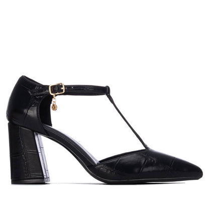 XTI Women's Casual Pointed Toe Strap Heels 146442