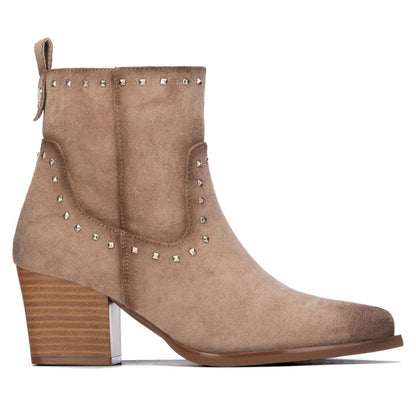 XTI Women's Suede Italian Western Ankle Booties 146479
