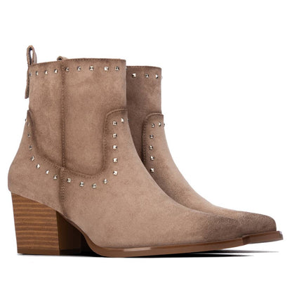 XTI Women's Suede Italian Western Ankle Booties 146479
