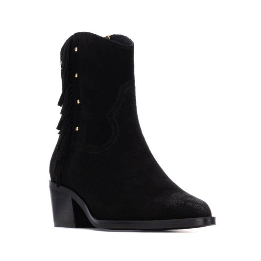 Women's Suede Fringe Ankle Booties Carmela Collection By XTI 162663