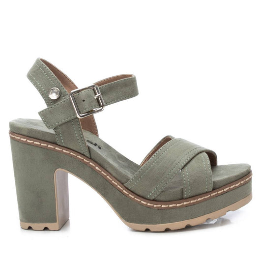 Women's Suede Heeled Platform Sandals By XTI 170695