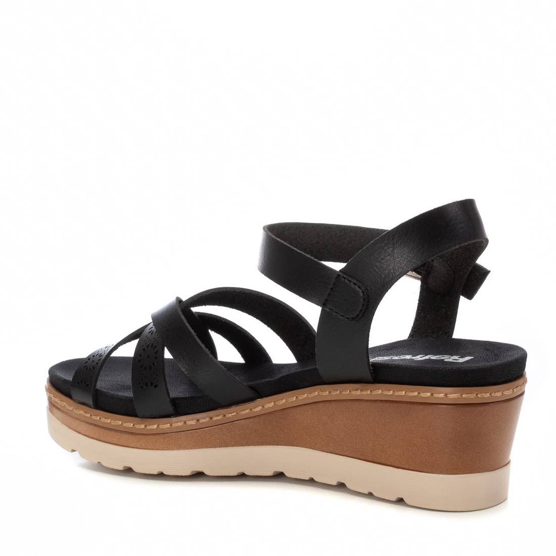 Refresh BLACK PU LADIES SANDALS 172682