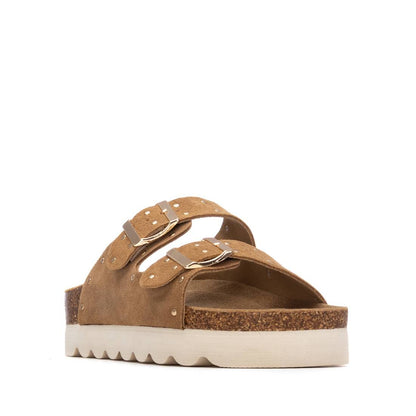 Refresh CAMEL SUEDE LADIES SANDALS 175009