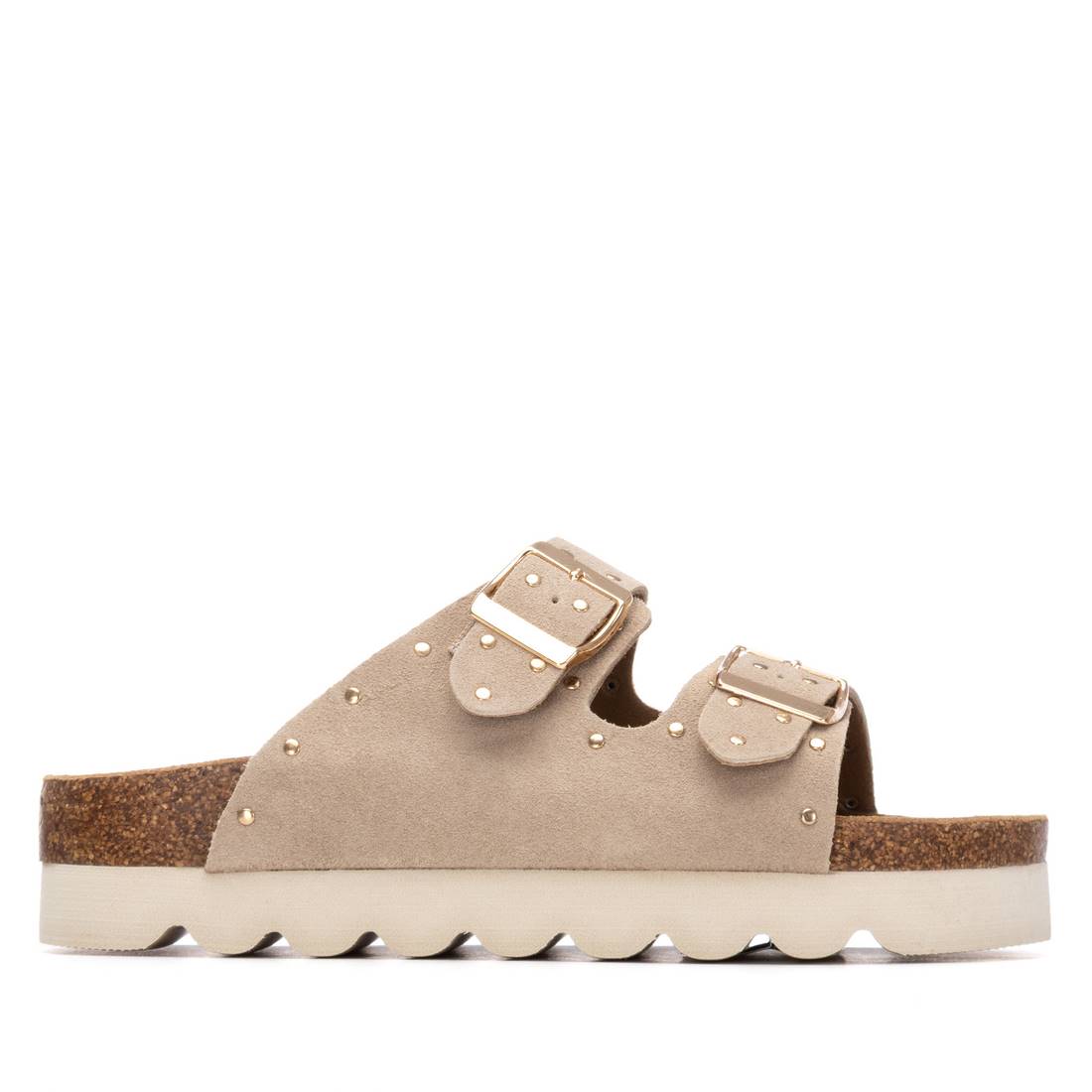 Refresh BEIGE SUEDE LADIES SANDALS 175009