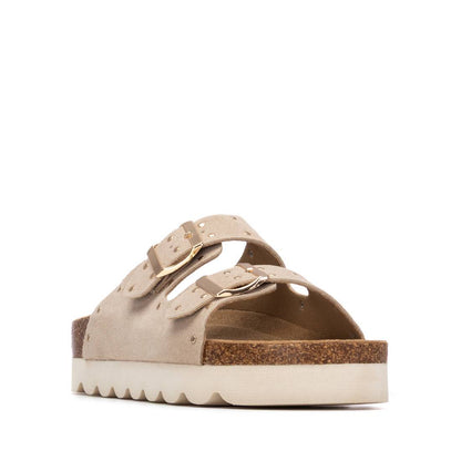 Refresh BEIGE SUEDE LADIES SANDALS 175009