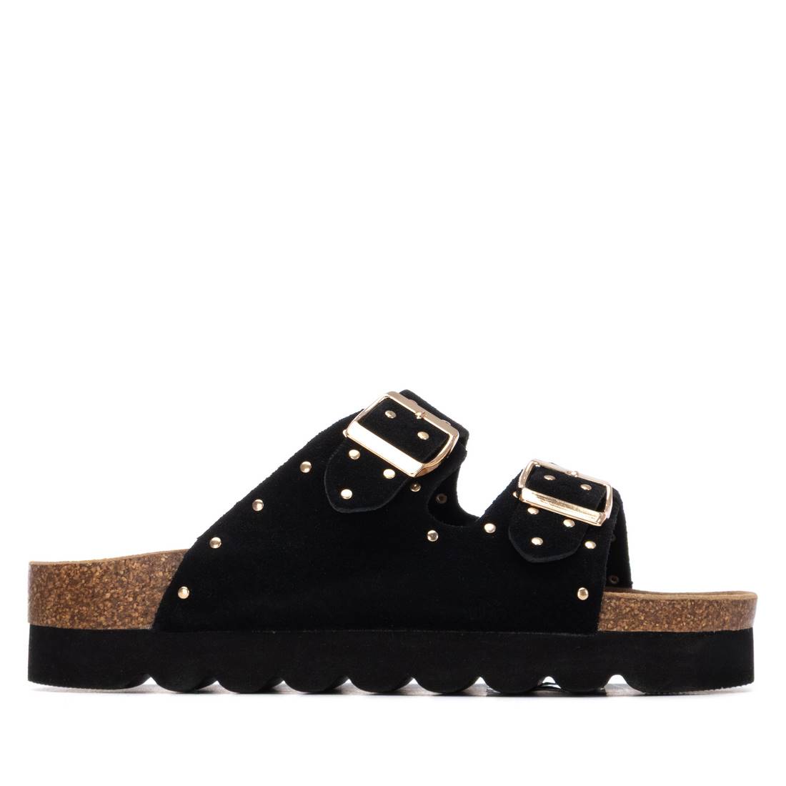 Refresh BLACK SUEDE LADIES SANDALS 175009