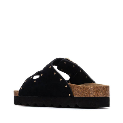 Refresh BLACK SUEDE LADIES SANDALS 175009