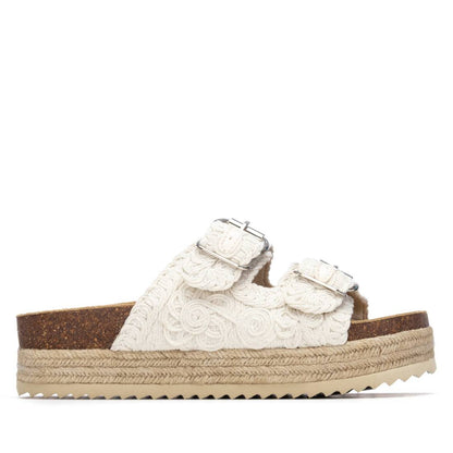 Refresh BEIGE TEXTILE LADIES SANDALS 175013