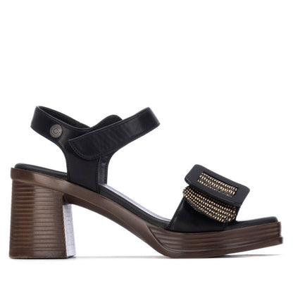 Refresh BLACK PU LADIES SANDALS 175027
